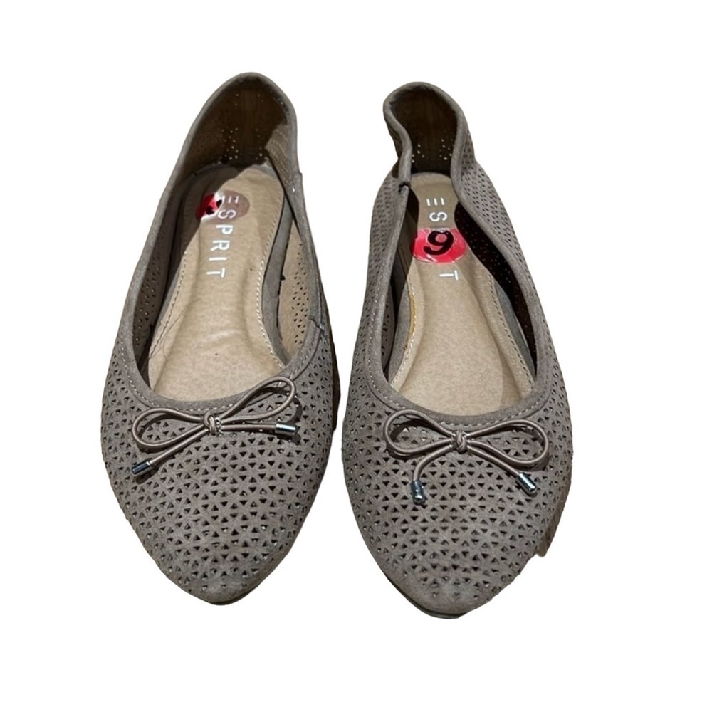 Espirit Women’s brown ballerina flats with bows Bow Shoes